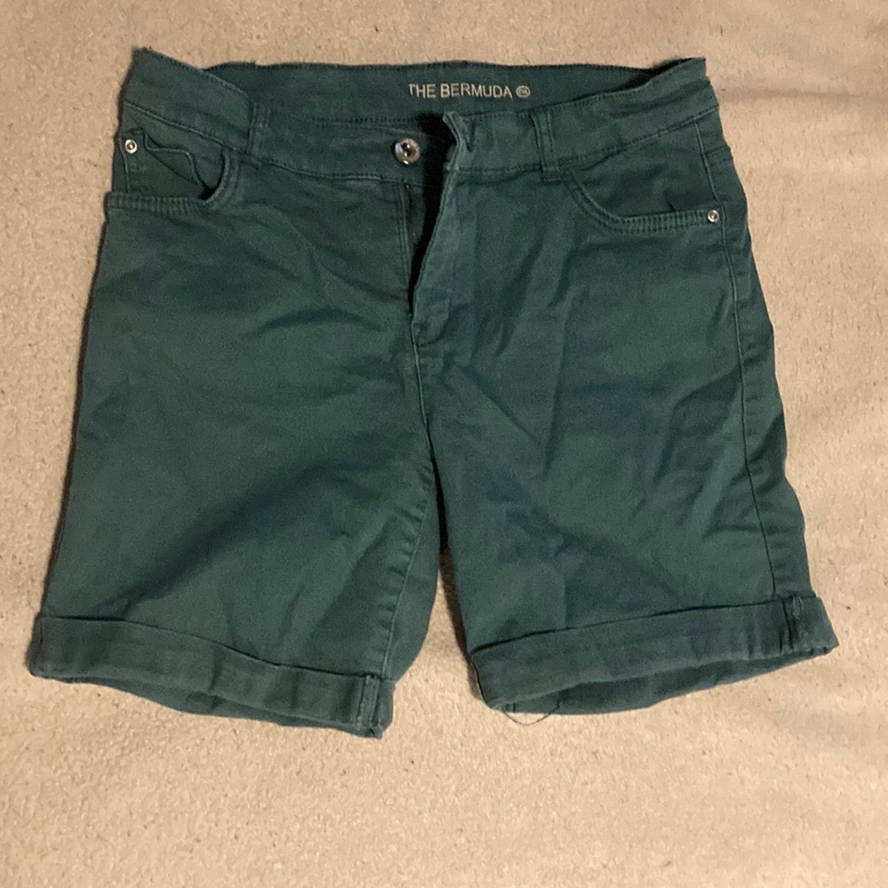 Teal Bermuda shorts